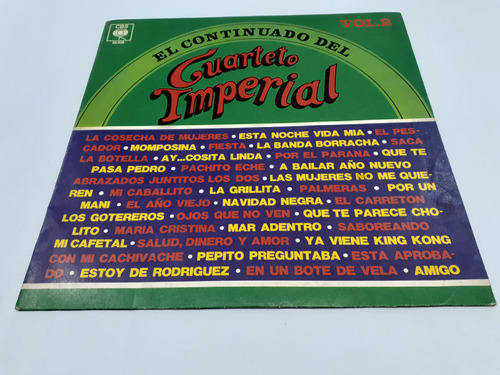 El Continuado Del Cuarteto Imperial 2 - Lp 1979 Nacional Vg+