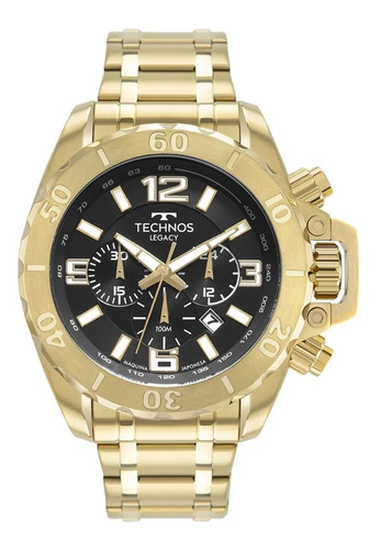 Relógio Technos Masculino Analógico Legacy Dourado Js25cq/1p