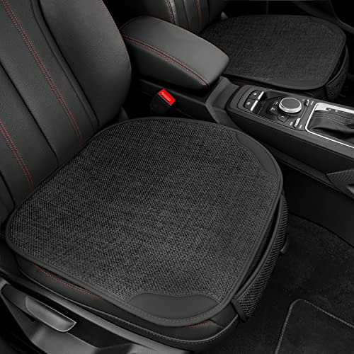 Sanqing 2 Pcs Car Seat Cover Bottom Linen Fabric Fundas De