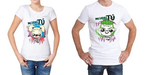 Playera Pareja Amor Joker Harley Dc Comics Envio Gratis