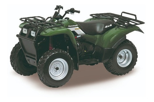 Welly 1:12 Atv Kawasaki Prairie 400 4x4 Verde Militar 62181x