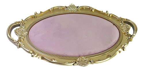 Bandeja De Tocador Cosméticos Ovales Decoración Para Rosa