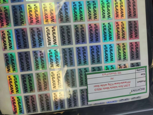 10 Hojas Para Impresion Laser Tamaño A4 Holo Color Holográfico