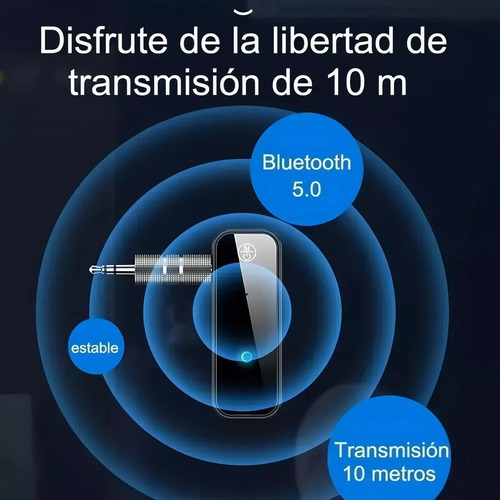 Receptor Auxiliar Bluetooth Aux 3.5 Auto Coche Manos Libres