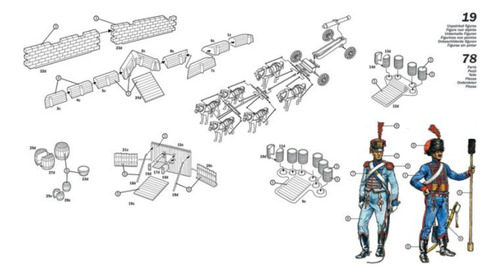 Set De Artillería Francesa 1/72 Italeri 6031 Kit Figuras