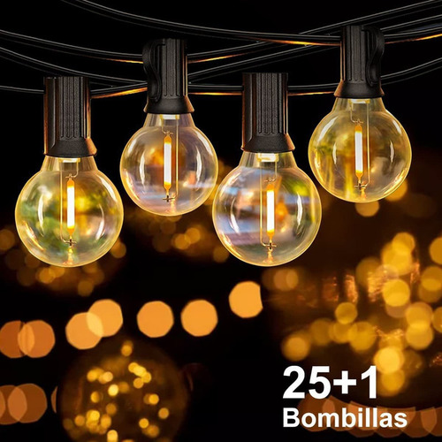 Mc Guirnalda De Luces Led, 15m Guirnalda De Luz 25 Led