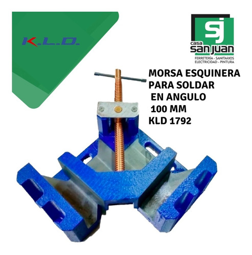 Prensa Morsa Esquinera Angulo Herrero Soldador 100mm Kld1792