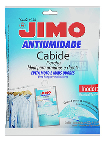 Jimo Antiumidade Cabide 250g Mofo Guarda Roupa Armaio Closet