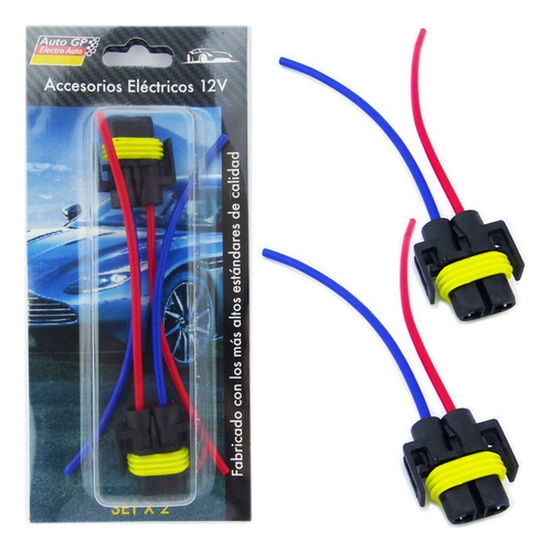 Soquete Conector H11 /h8 /h9 Para Ampolleta Auto Moto 12/24v