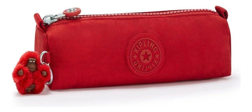 Estuche escolar liso Kipling, color cereza, color cereza