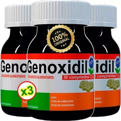 Pack 3 Genoxidil Suple 100% Natural  Proteína Nrf1 Y Nrf2