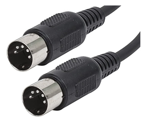 Cable Midi 5 Pin Din 10 Ft Negro (2 Unidades)