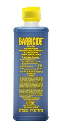 Barbicide Concentrado Desinfectante Esteticas Y Barberia 16o