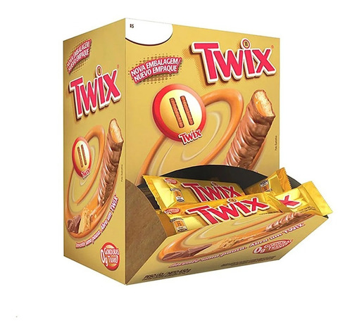 Chocolate Twix 15g Caixa Com 30 Unidades - Mars