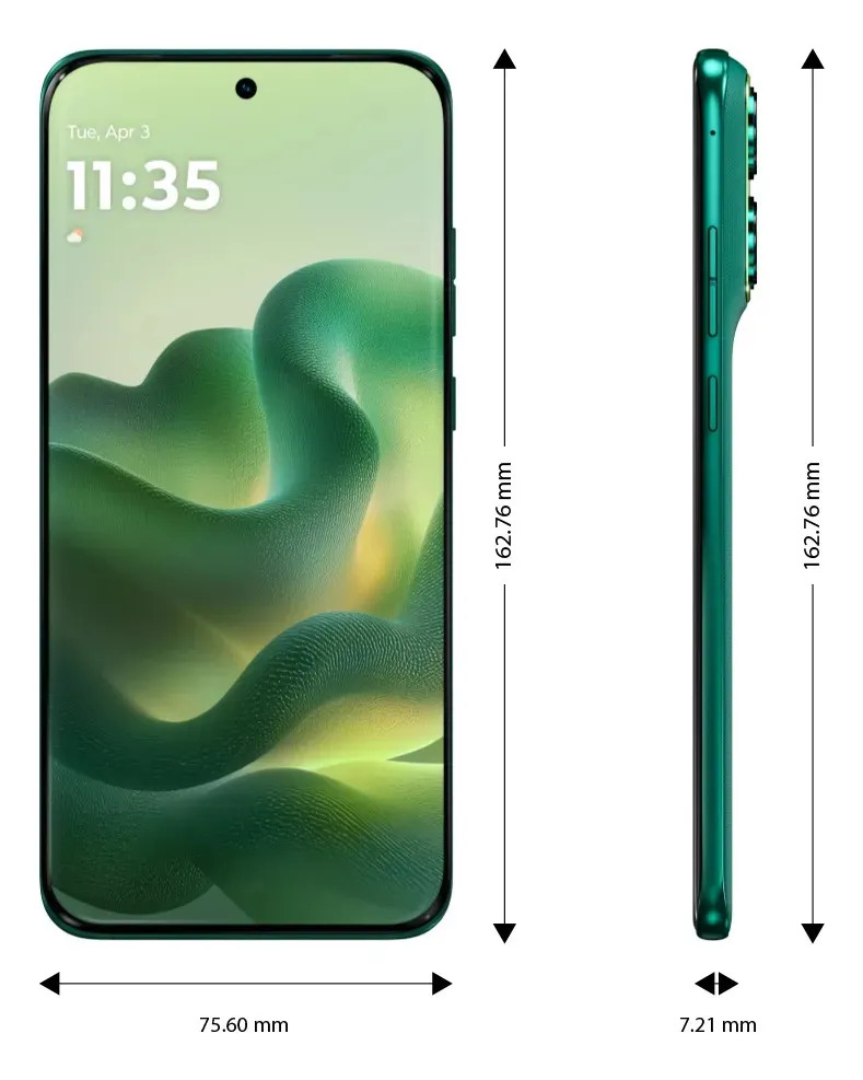 Celular Motorola Edge 70 Fusion (8gb + 256gb) Con Audífonos Verde