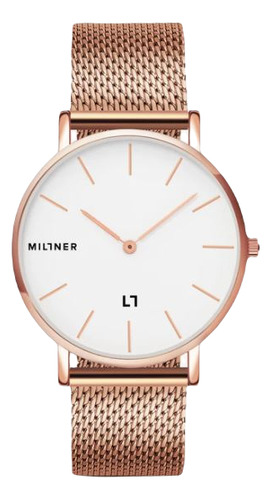 Reloj De Pulso Millner Mayfair S Rose Gold Para Mujer