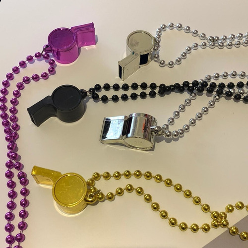Collar De Cuentas Con Silbato 80cm Mardi Gras Parade Orleans