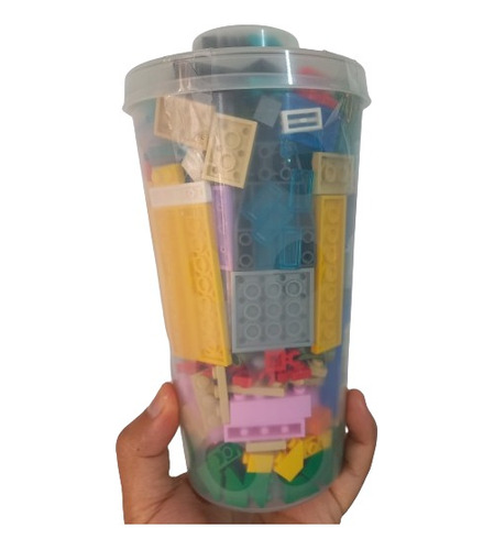 Pick A Brick Vaso Grande Lleno De Piezas Lego Originales 