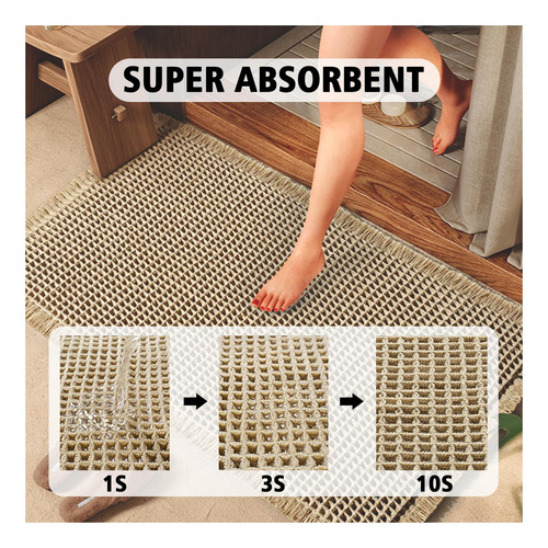 Alfombra De Baño De Gofres Ep Jeans, Esteras De Baño No De X