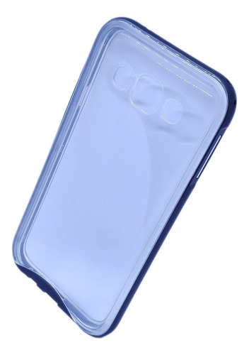 Funda Tpu Transparente Bordes Colores Compatible Samsung E5