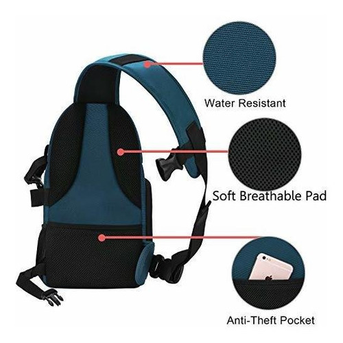 Imagen 4 de 7 de Bolso De Mano Con Camara Mosiso, Estuche Dslr / Slr / Sin Es