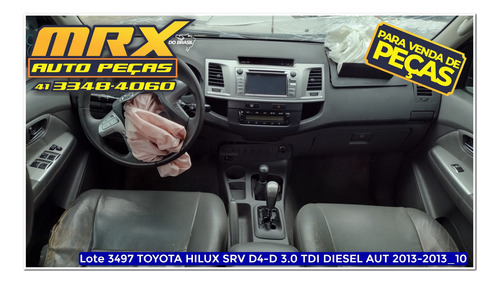 Sucata Toyota Hilux Srv D4-d 4x4 3.0 Diesel Aut 2013 Pecas