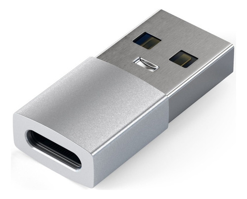 Adaptador Otg Usb-a 3.0 Macho A Usb C Tipo C Hembra Satechi Color Silver