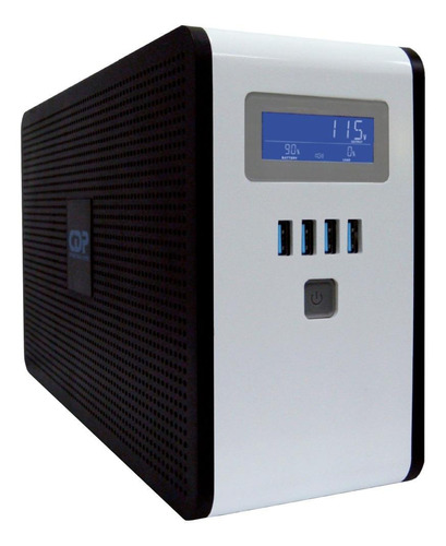 Regulador de voltaje Chicago Digital Power RU-Series RU-Smart1010 1000VA entrada y salida de 120V CA negro y blanco