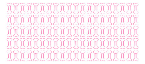 100 Clips De Papel Con Forma De Hueso Rosa, Portátiles, Pequ