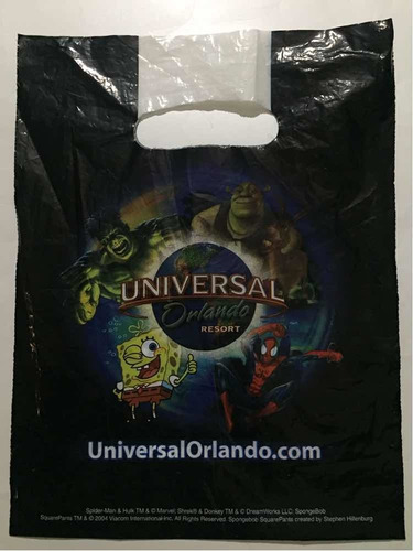 Bolsa Universal Orlando Resort 2004 Spiderman-hulk/sherk