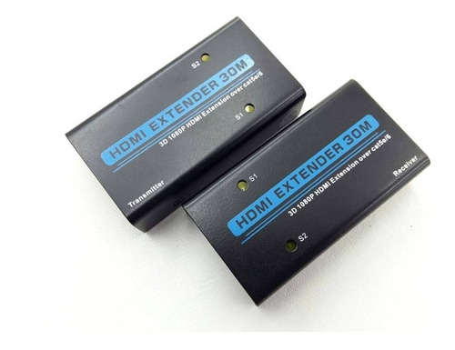 Imagem 3 de 4 de Extensor Hdmi Até 30 Metros Via Cabo De Rede Utp Cat 5/6