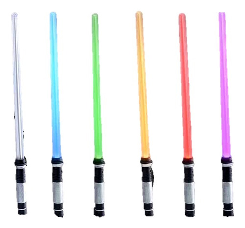 4 Sable Star Wars Espada Luz Color Sonido Disfraz Jedi Cospl