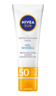 Nivea Protector Solar Facial Para Piel Sensible 50ml Fps 50