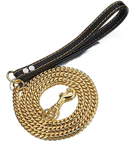 Aiyidi Strong Dog Chain Correa De Oro Larga 2ft 3ft 4ft Acer