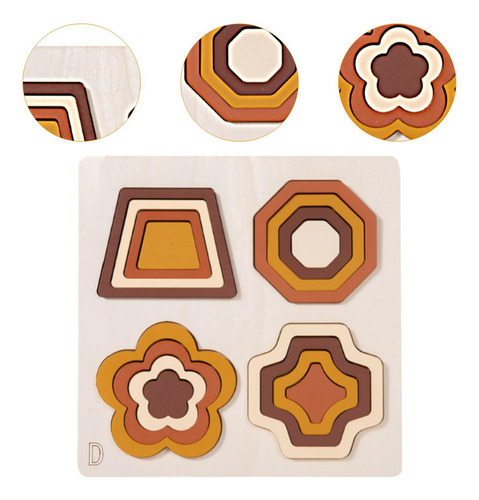 Rompecabezas De Forma Bloques De Forma De Forma De Estilo D