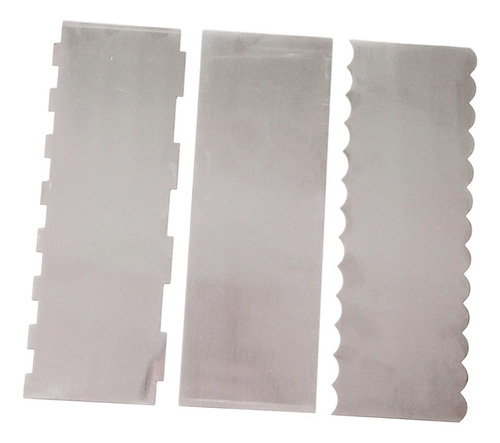 3x Raspador De Bolo Diy Ajustável De Aço Inoxidável Para