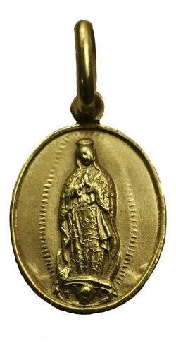 Medalla Oro 14k Virgen De Guadalupe #329 Bautizo Comunión 