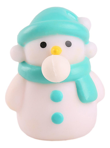 4 Navidad Escupir Burbuja Relajante Juguete Muñeco De Nieve