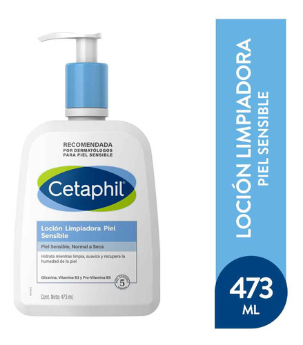 Cetaphil Locion Limpiadora Piel Sensible X 473ml