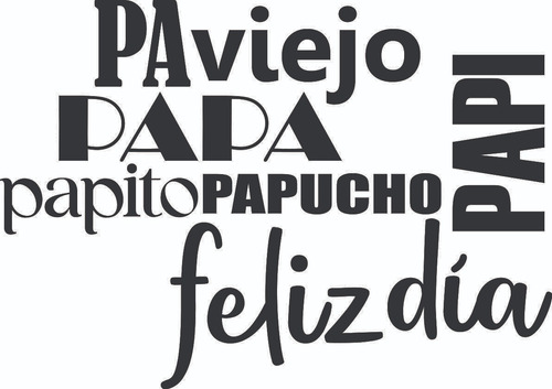 Vinilos Vidrieras Dial Del Padre Pa Papa Viejo Blanco