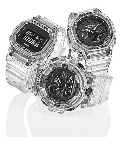 Imagen 6 de 9 de Reloj Casio G-shock Youth Ga-700ske-7 Skeleton