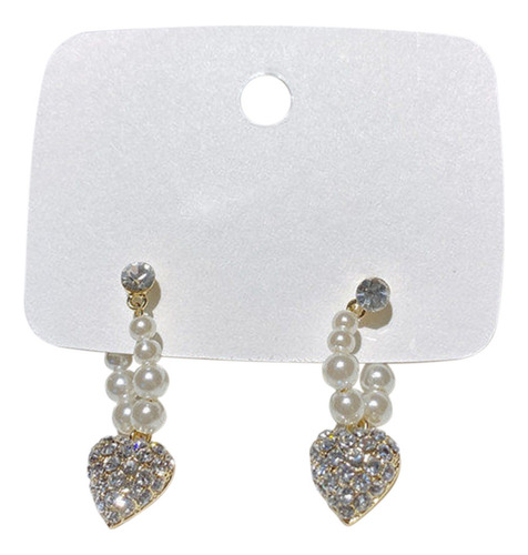 Pendientes En Forma De Corazón Con Circonitas Brillantes H,