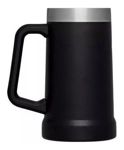 Caneca Térmica King 710ml Ntk Parede Dupla E Aço Inoxidável Cor Preto