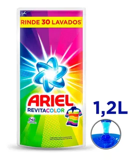 Detergente Líquido Ariel Revitacolor Ropa Color 1.2 L