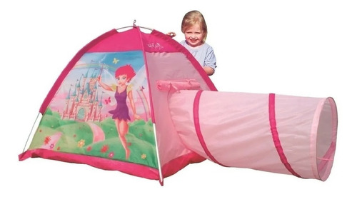 Carpa Infantil Haditas Princesas Casita Con Tunel Iplay 8321