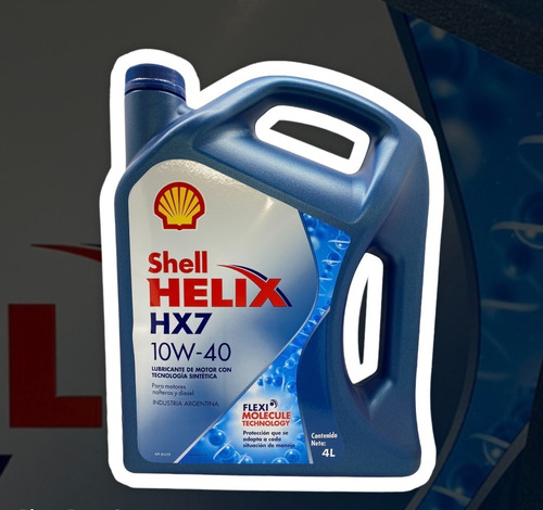Aceite para motor Shell semi-sintético 10W-40 para autos, pickups & suvs x 4L