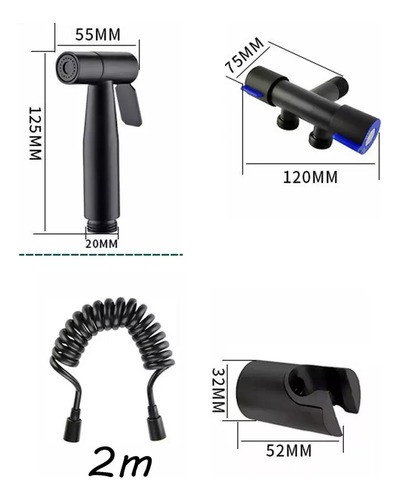 Kit De Manguera Adaptadora Para Baño E Inodoro Con Cabezal D