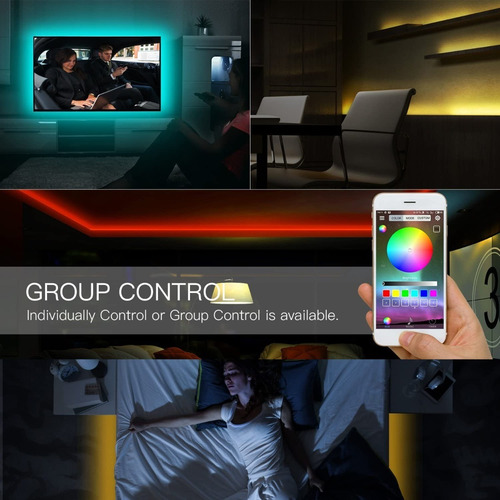 Imagen 9 de 10 de Tiktok Cinta Luces Rgb Led Colores Bluetooth