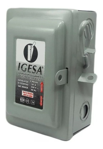 Interruptor De Seguridad 2x30 In2030 - Igesa (6 Piezas)