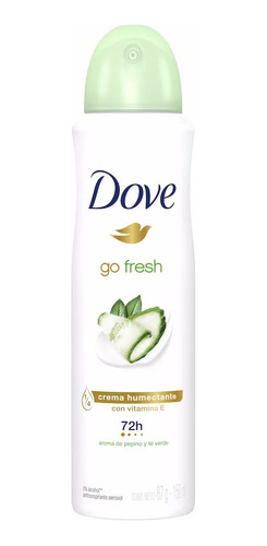 Desodorante Spray Dove 150 Ml Go Fresh Pepino Y Té Verde